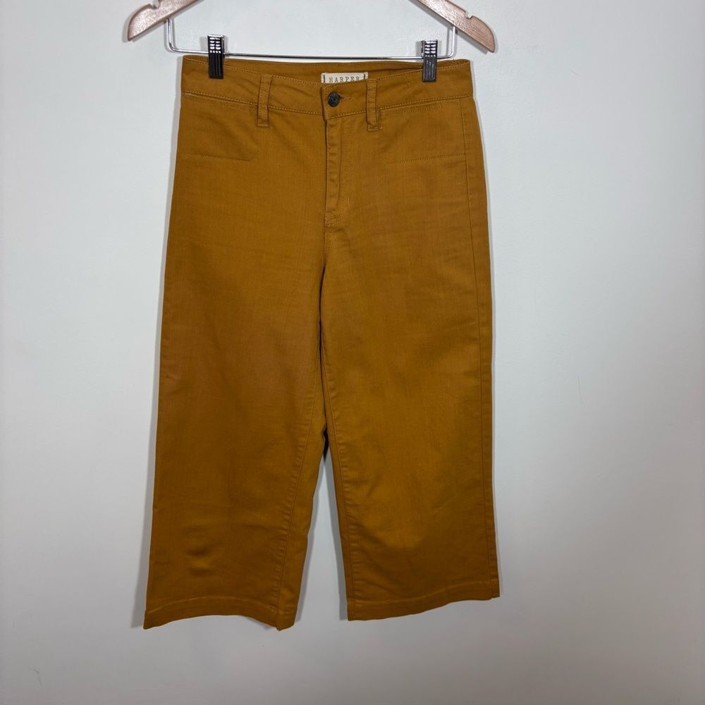 Harper Heritage HIGH RISE WIDE LEG CROP Pants Size 
26 Mustard
